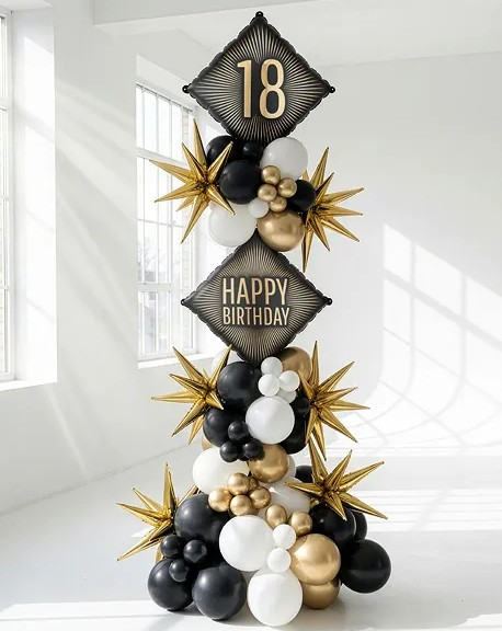 Balon foliowy "18" 46x46cm FB362-18 PartyDeco